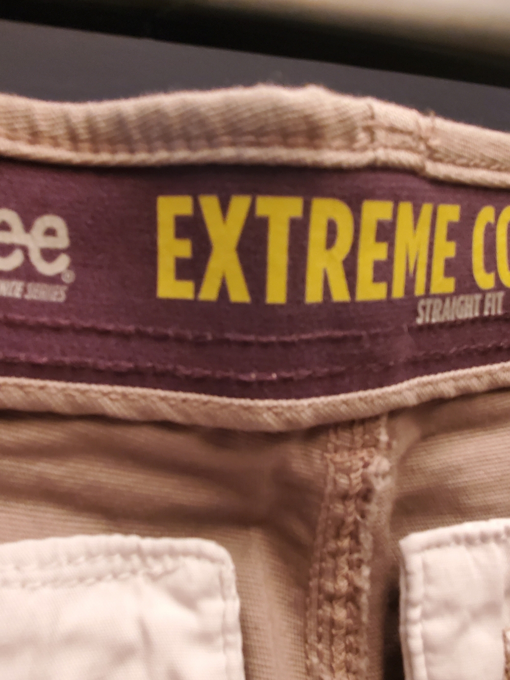LEE Extreme Comfort Straight Fit Beige Pants